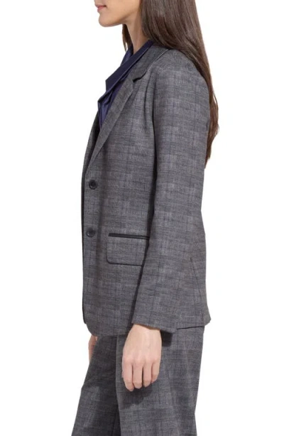Lyssé Everest Jacquard Ponte Blazer In Gray