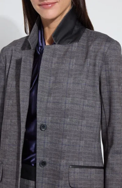 Lyssé Everest Jacquard Ponte Blazer In Gray