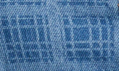 Damson Madder Elosie Strapless Peplum Denim Top In Blue