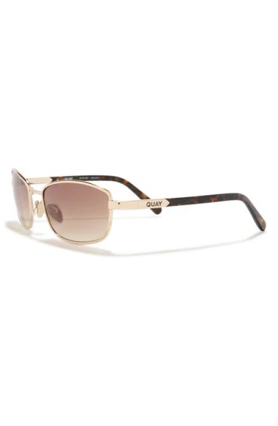 Quay Text Me 58mm Gradient Square Sunglasses