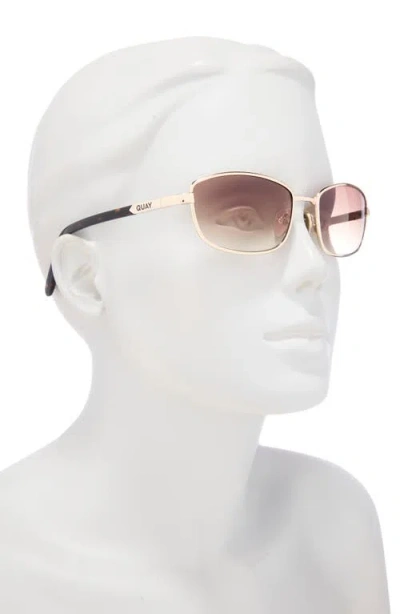 Quay Text Me 58mm Gradient Square Sunglasses