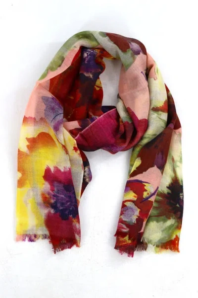 La Fiorentina Watercolor Print Scarf
