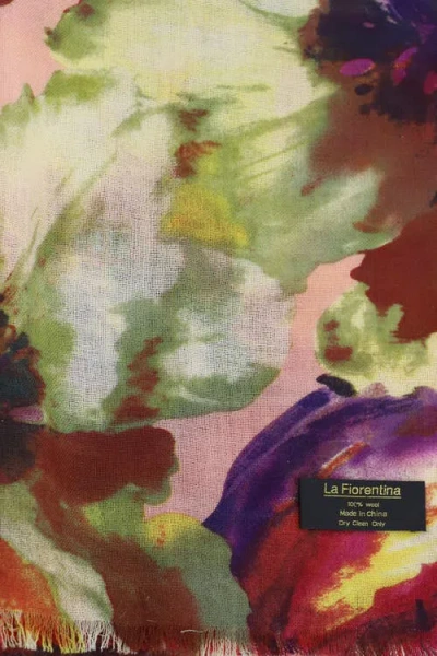 La Fiorentina Watercolor Print Scarf