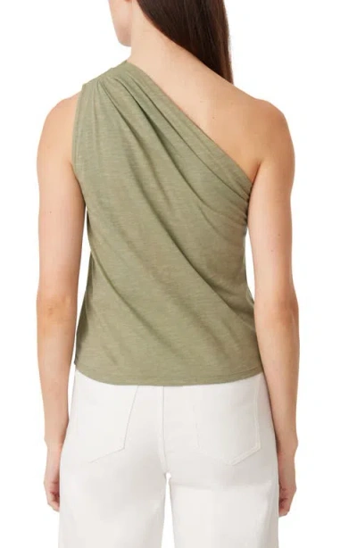 Habitual One-shoulder Knit Top In Green
