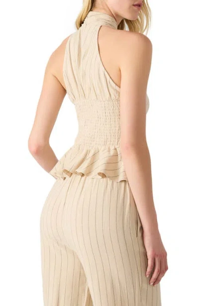 Steve Madden Kosta Peplum Halter Top