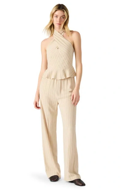 Steve Madden Kosta Peplum Halter Top