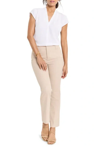 Nic + Zoe Nic+zoe Plaza Ankle Demi Bootcut Pants In Neutral