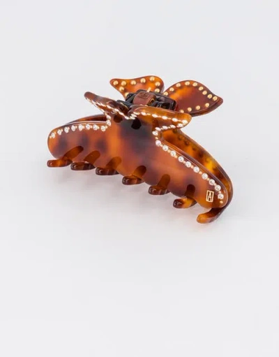 Alexandre De Paris Dore Acetate And Crystals Hair Clip