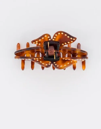 Alexandre De Paris Dore Acetate And Crystals Hair Clip