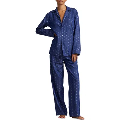 Polo Ralph Lauren Cotton Blend Pajamas In Blue