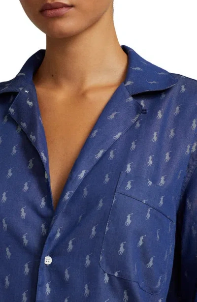 Polo Ralph Lauren Cotton Blend Pajamas In Blue