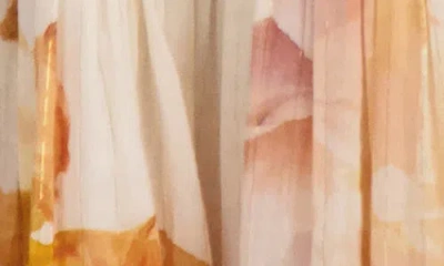 Ted Baker Metallic Floral Wrap Waist Cotton Blend Maxi Dress In Multi
