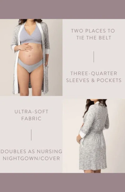Kindred Bravely Emmaline Robe- Fits L/xl In Gray