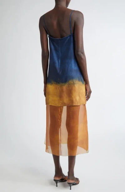 Jason Wu Collection Painted Stripe Slip Dress