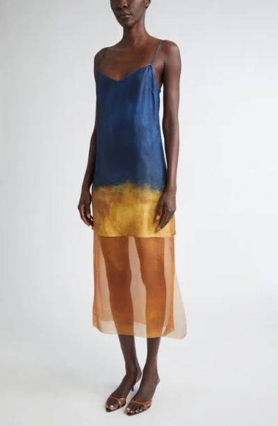 Jason Wu Collection Painted Stripe Slip Dress