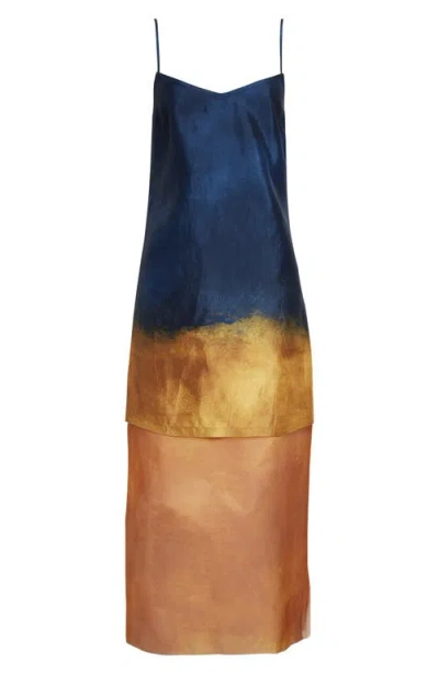 Jason Wu Collection Painted Stripe Slip Dress