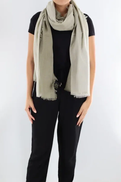 La Fiorentina Ombre Scarf With Frayed Border