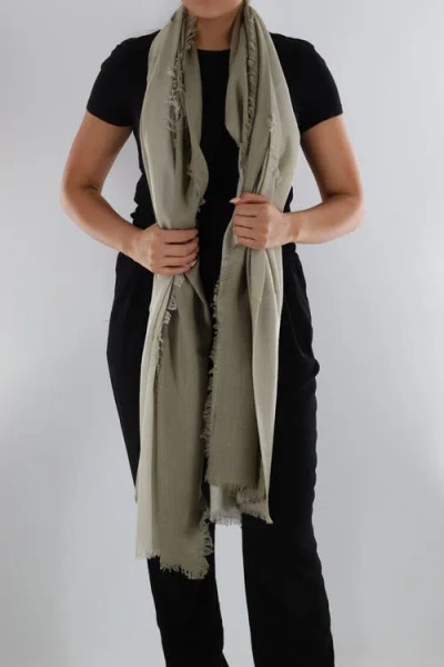 La Fiorentina Ombre Scarf With Frayed Border