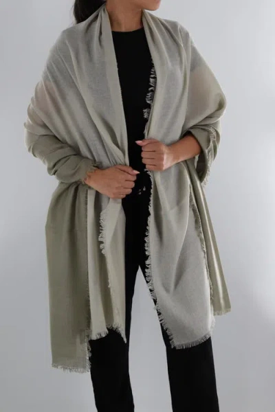 La Fiorentina Ombre Scarf With Frayed Border