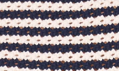 Cece Stripe Open Stitch Sweater Vest In Multi
