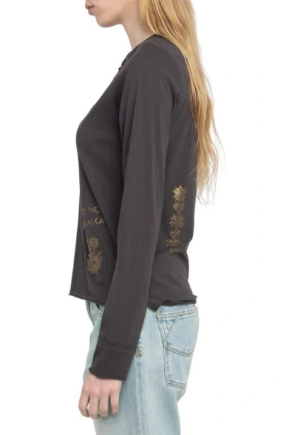 Zadig & Voltaire Multi Strass Beaded Cotton Top