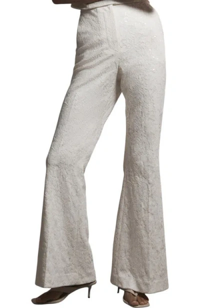 Mint Velvet Sequin Lace Flare Trousers