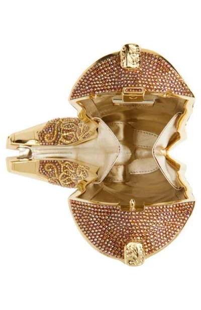 Judith Leiber Couture Cowboy Boot Crystal Embellished Clutch