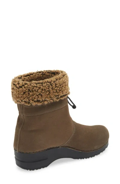 Sanita Yama Fleece Bootie In Brown