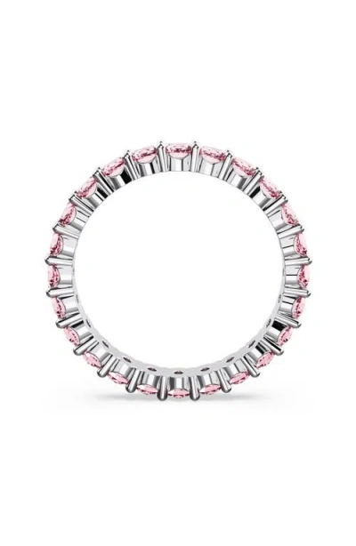 Swarovski Matrix Round Crystal Eternity Ring