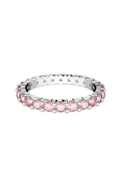 Swarovski Matrix Round Crystal Eternity Ring