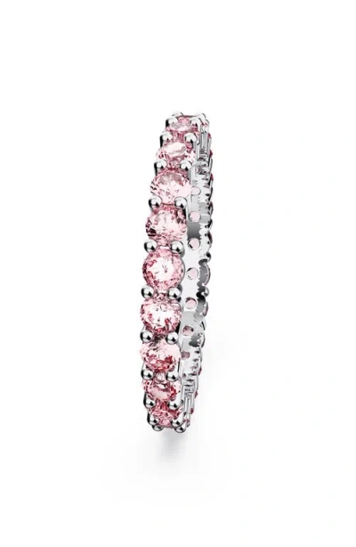 Swarovski Matrix Round Crystal Eternity Ring
