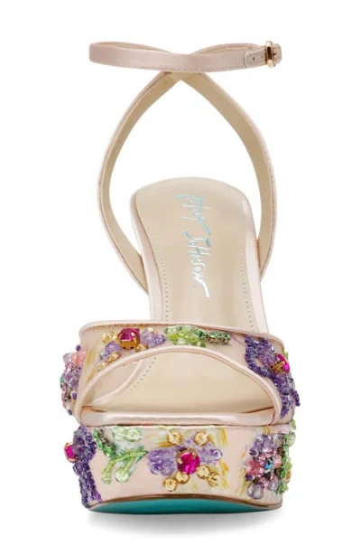 Betsey Johnson Vivien Beaded Platform Sandal