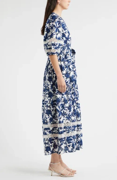 Caslonr Caslon(r) Eyelet Tie Waist Maxi Dress