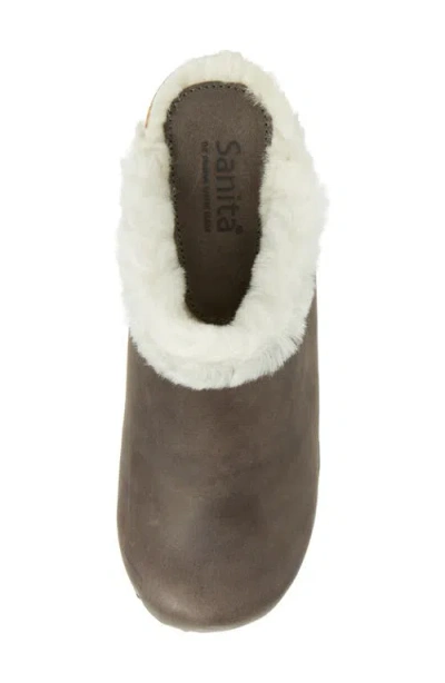 Sanita Hese Genuine Shealing Lined Clog