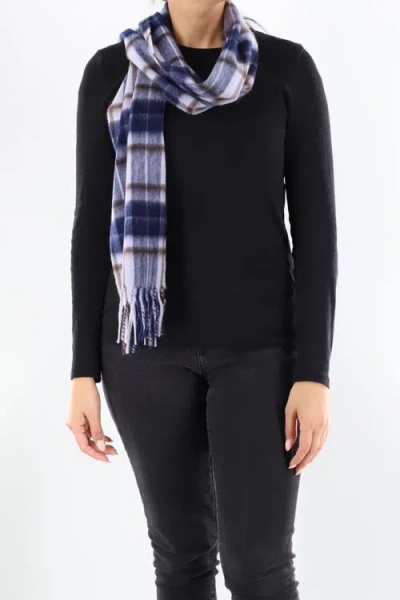 La Fiorentina Plaid Scarf With Fringe