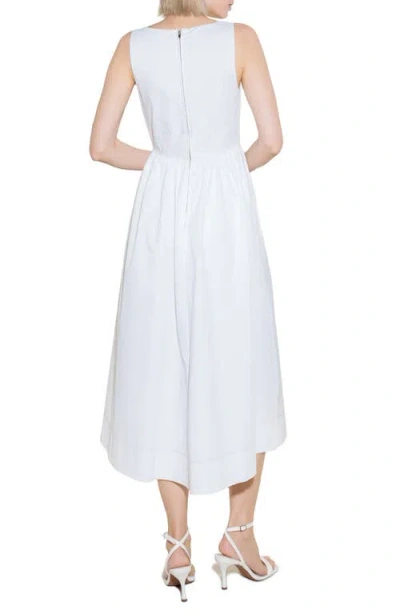 Freemarket Corset Cotton Woven Midi Dress