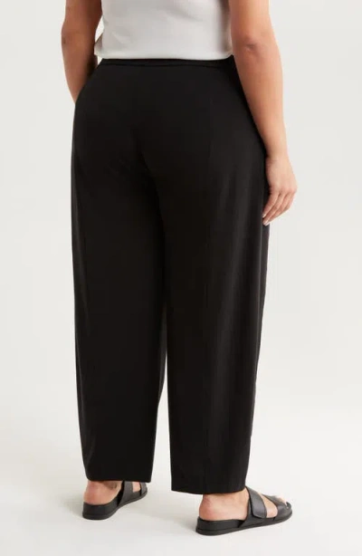 Eileen Fisher Jersey Ankle Lantern Pants In Black