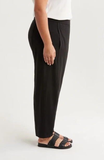 Eileen Fisher Jersey Ankle Lantern Pants In Black