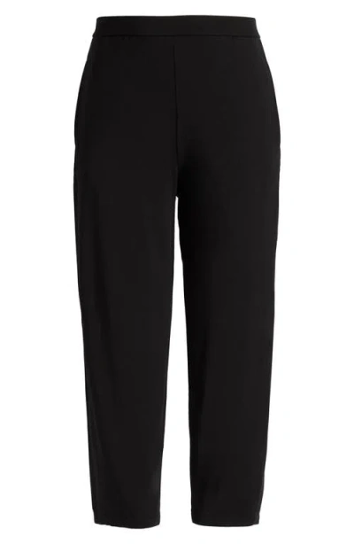 Eileen Fisher Jersey Ankle Lantern Pants In Black