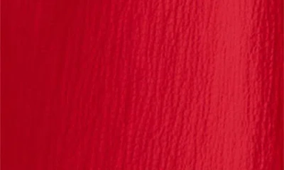Eileen Fisher Scoop Neck Stretch Organic Cotton Midi Dress In Red