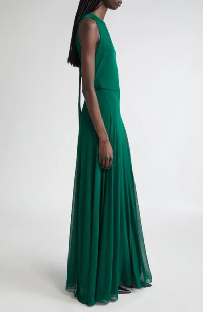 Max Mara Carnet Mesh Jersey Maxi Dress