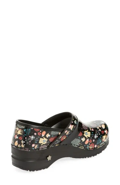 Sanita Woodland Creatures Clog In Black
