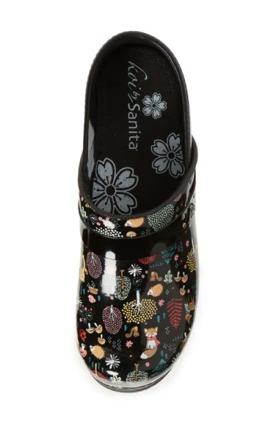 Sanita Woodland Creatures Clog In Black