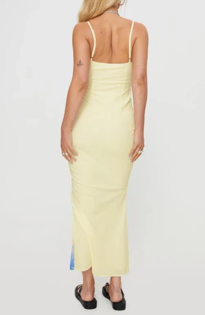 Princess Polly Katrine Flower Sleeveless Maxi Dress In Neutral