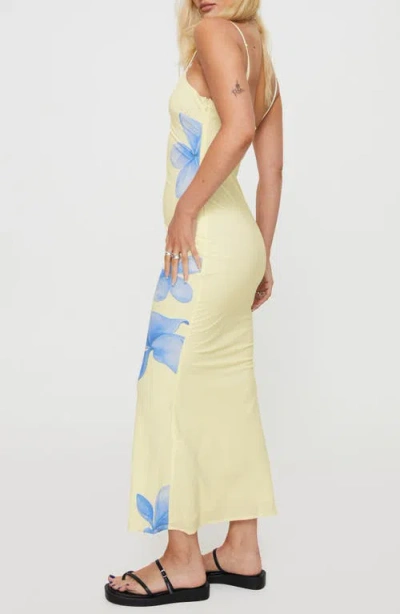 Princess Polly Katrine Flower Sleeveless Maxi Dress In Neutral