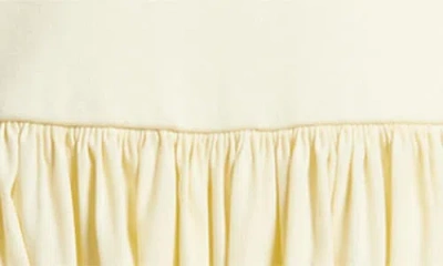 Nordstrom Embroidered Sleeveless Mixed Media Sundress In Yellow