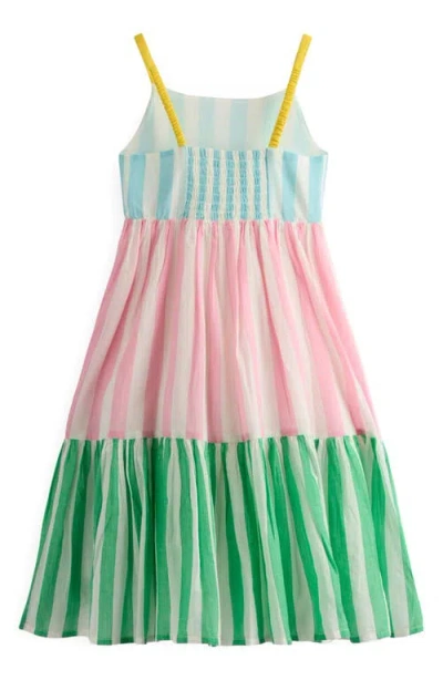 Mini Boden Kids' Aurelia Tiered Cotton Sundress In Multi