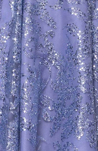 Blondie Nites Sequin Minidress In Purple