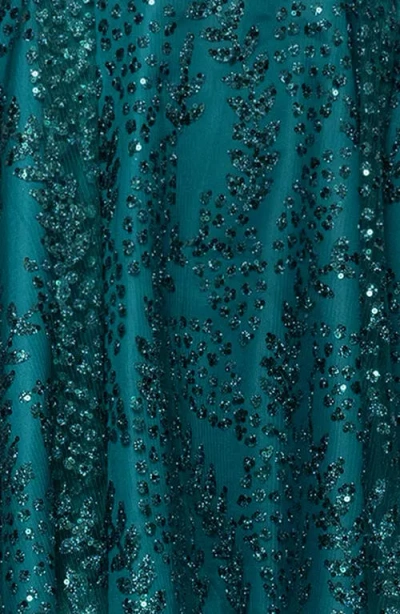 Blondie Nites Sequin Minidress In Green