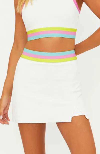 Beach Riot Shore Jacquard Miniskort In White